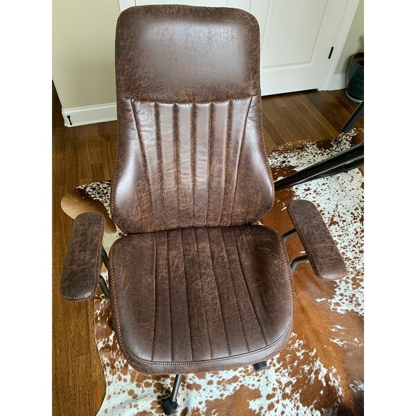 Ovios Ergonomic Office Chair Modern Computer Desk Chair High Back Suede Fabric Desk Chair With Lumbar Support On Sale Overstock 30234960