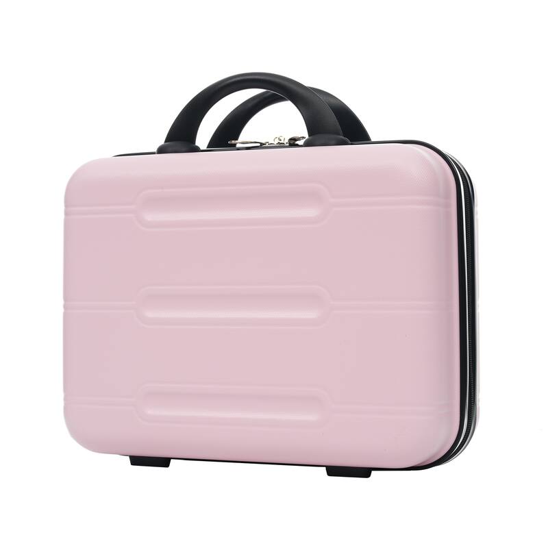 6 Piece Luggage Set, with Double Spinner Wheels Handle Password Lock, 14 IN Cosmetic Case 20/24/28 IN Luggages with Bag