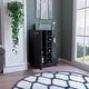 preview thumbnail 17 of 45, Bar Cart with 2 Open Shelves, 4 Casters, 6 Wine Cubbies, 2 Inner Shelves, and Cabinet - 23" W x14"D x 32"H