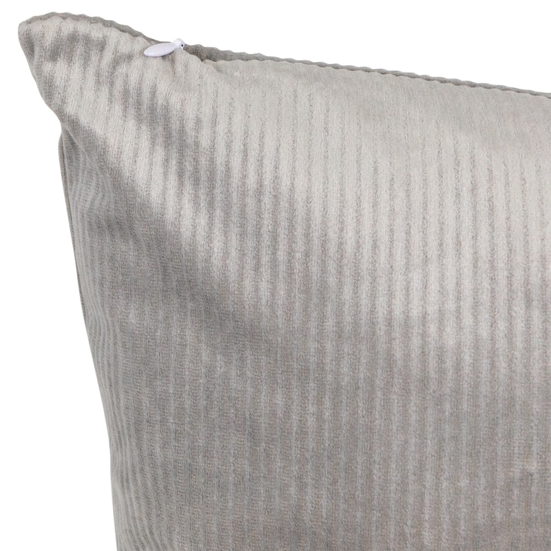 Corduroy Square Throw Pillow - 18" -Gray