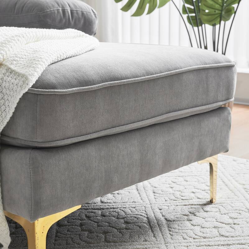 Modern Sectional Sofas Couches Velvet L-Shaped Couches