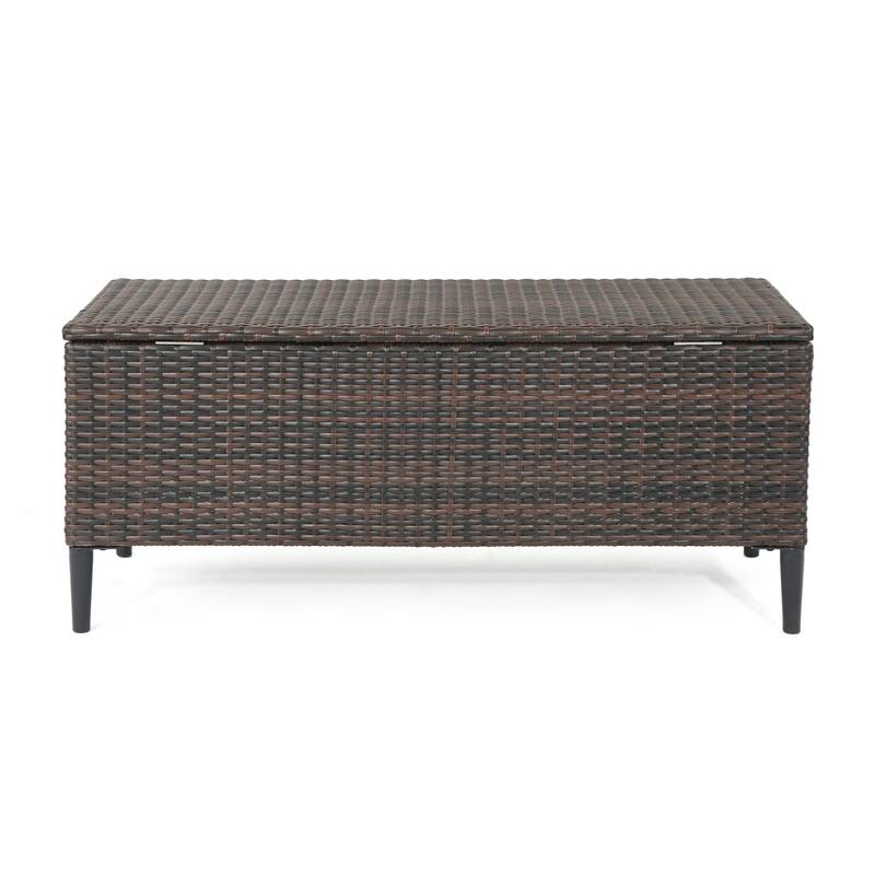 Rattan Storage Bench Leisure Bench, Patio Bench Outdoor Bench