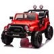 preview thumbnail 41 of 78, 24V Electric Kids Ride-On Vehicle, Parent-Controlled Car with Adjustable Speeds, Pull Rod, Storage & LED Lights Red
