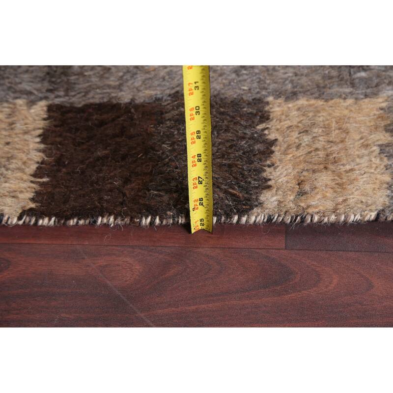 Abstract Moroccan Oriental Wool Area Rug Hand-knotted Bedroom Carpet - 5'9" x 9'6"