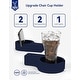 preview thumbnail 48 of 78, WINSOON All Weather HIPS Folding Adirondack Chair with Ottoman, 5-Gear Adjustable Backrest and Retractable Ottoman Set of 4
