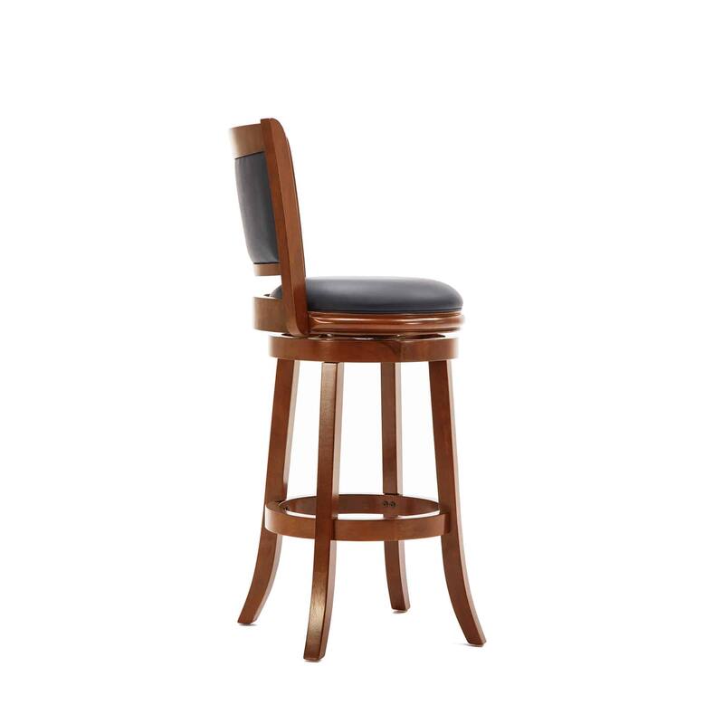 Augusta Wood Indoor Swivel Barstool