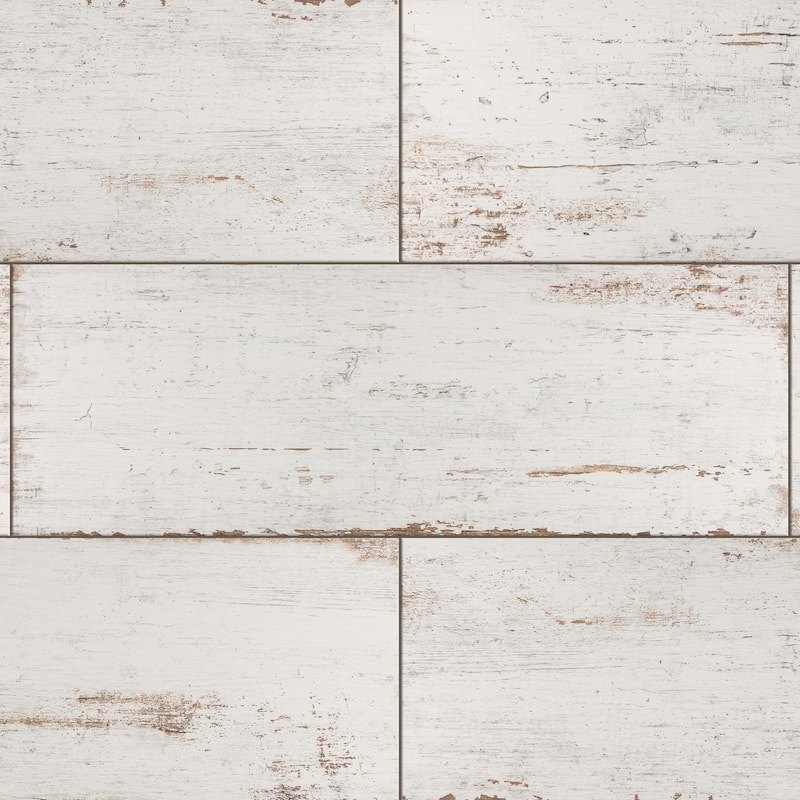 Merola Tile Retro Blanc 8-1/4" x 23-1/2" Porcelain Floor and Wall Tile