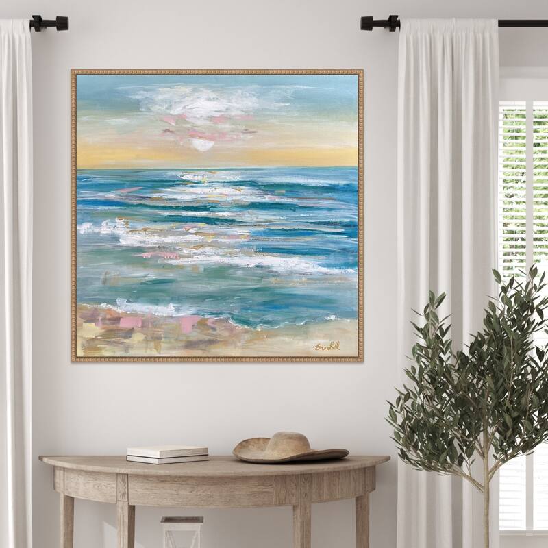 Sunny Seascape I by Emma Bell Framed Canvas Wall Art Print