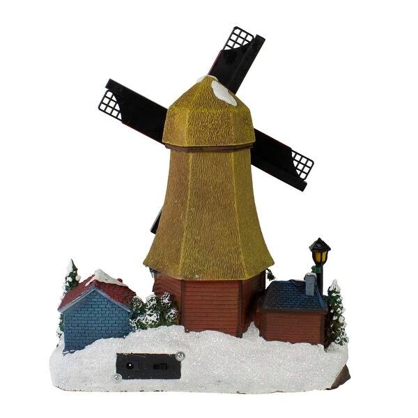 Shop 12 Led Lighted And Animated Winter Windmill Village Scene