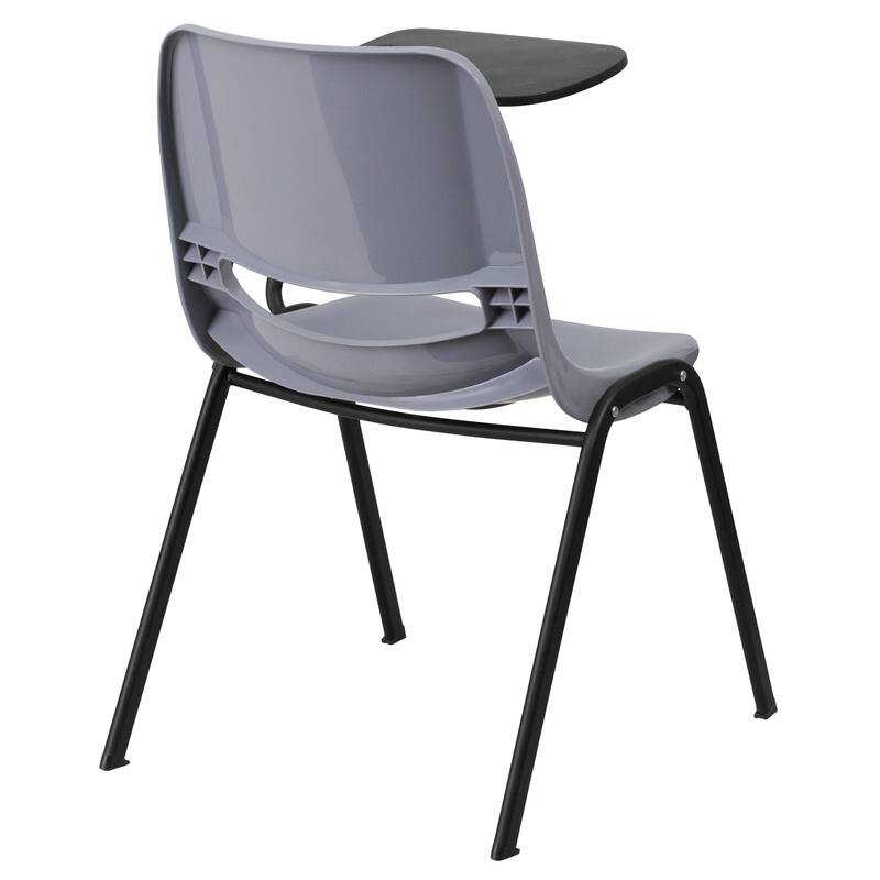 Ergonomic Shell Chair with Right Handed Flip-Up Tablet Arm
