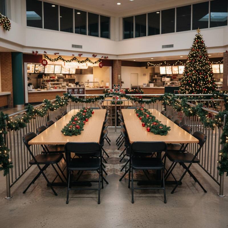 HOMYLIN Folding Chair Set with Metal Frame for Indoor/Outdoor Seating