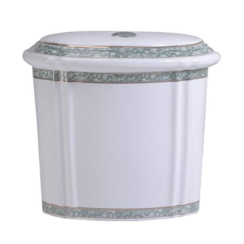 Green and Gold Toilet Tank for Item 12816 Renovators Supply