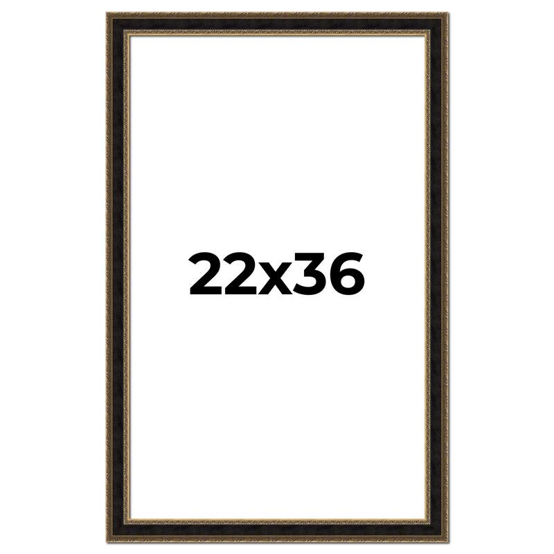 22x36 Frame Gold Antique Vintage Sold Wood Picture Frame | 1.75 Inch