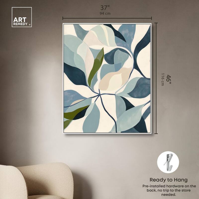 Woven Botanicals II Canvas by Art Remedy