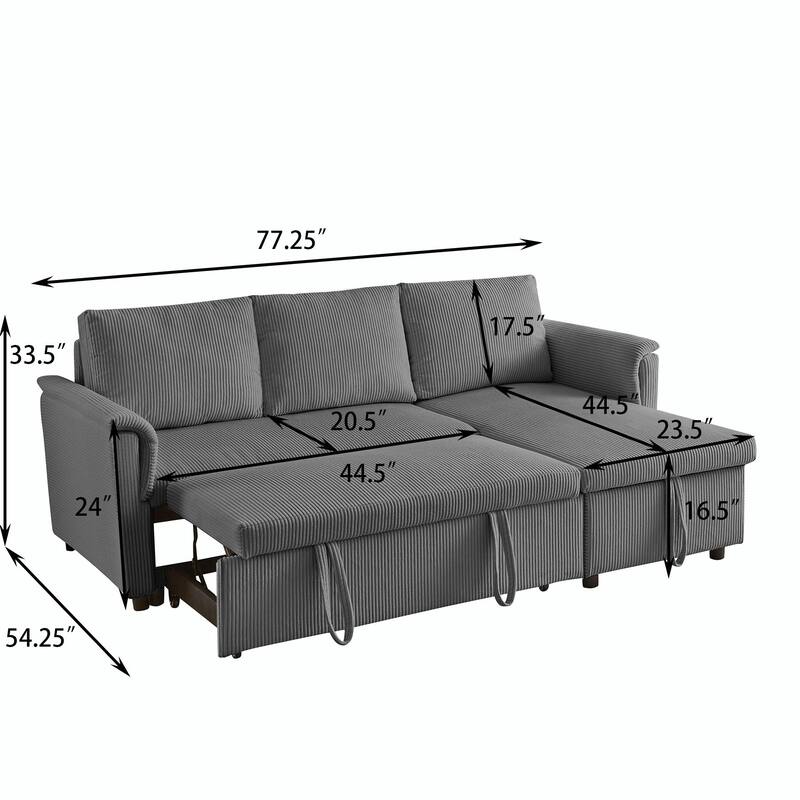 Modular Sectional Sofa - Convertible Sleeper & Recliner