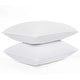 preview thumbnail 2 of 7, Queen Size Down Alternative Medium Pillow 2 Pack for Back Sleepers by Tommy Bahama® (Hypoallergenic) - White