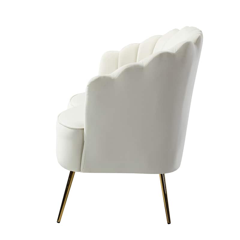 Xabier 52''Loveseat with Flower Shaped Back Design
