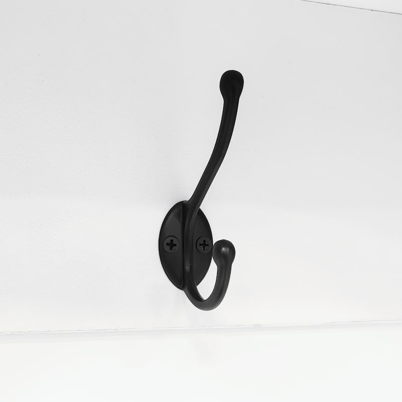 Farmhouse Wooden Style Hall Tree with Arched Design and Storage Bench - 59" W × 15.7" D × 76.7" H