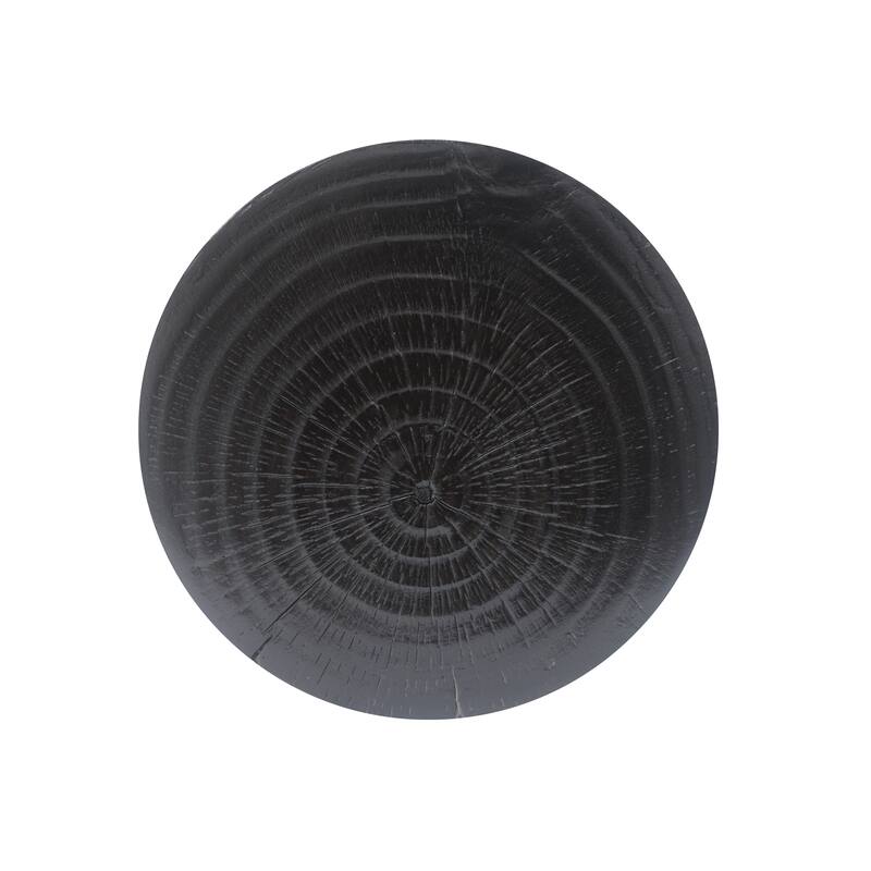 14.5" Modern Round Side Table with Stable Wide Base for Living Room or Bedroom