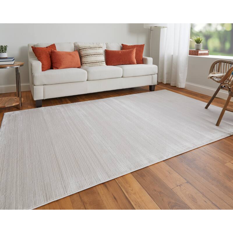 Sheena Modern Contemporary Rug, Vapor Gray/Fog Gray Area Rug