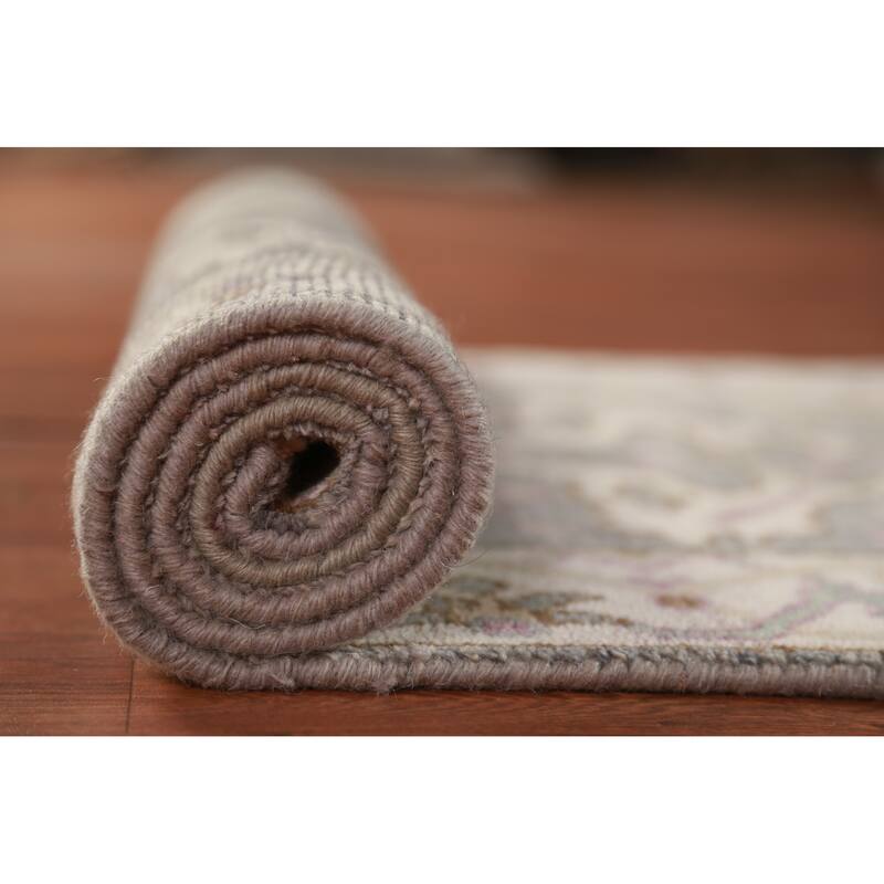 Oushak Oriental Runner Rug Hand-Knotted Wool Carpet - 2'7" x 9'10"