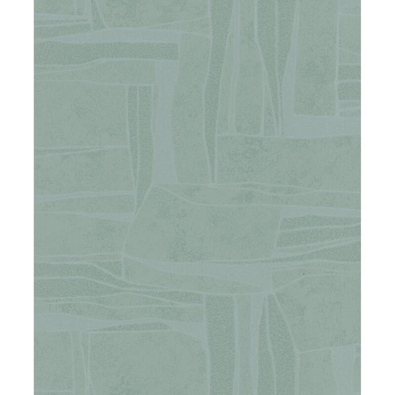 Galerie Wallcoverings Terra Collection Geometric Graphic Glitter Finish Clay on Non-woven Wallpapr Roll - 33-feet long x 21-inches wide - Blue