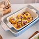 MALACASA Series Bake.Bake, Rectangle Porcelain Bakeware Set