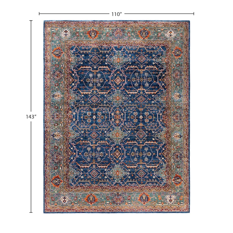 Serapi One-of-a-Kind Hand-Knotted Area Rug - Blue - 9' 2" x 11' 11"