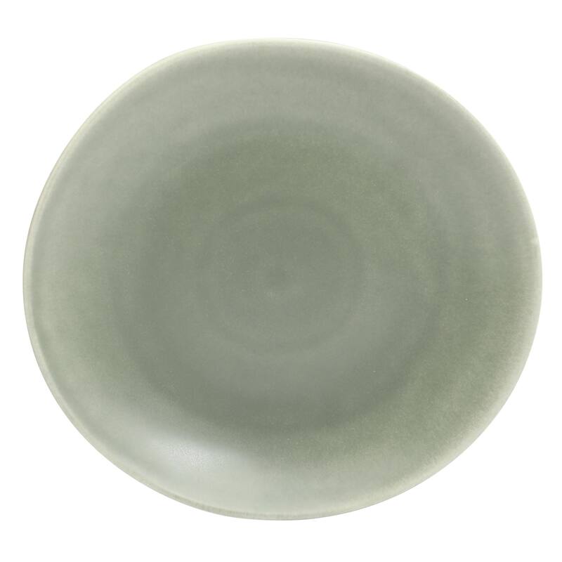 Gibson Elite Zion Mist 16 Piece Stoneware Reactive Glaze (Service for 4) Ceramic Plates and Bowls Modern Organic Dinnerware Set