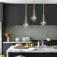 preview thumbnail 17 of 20, Marro Modern Farmhouse Mini Seeded Glass Teardrop Pendant Islands Lights for Dining Room