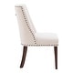 preview thumbnail 8 of 25, Linon Allard Modern Dining Chairs with Espresso Legs (Set of 2)