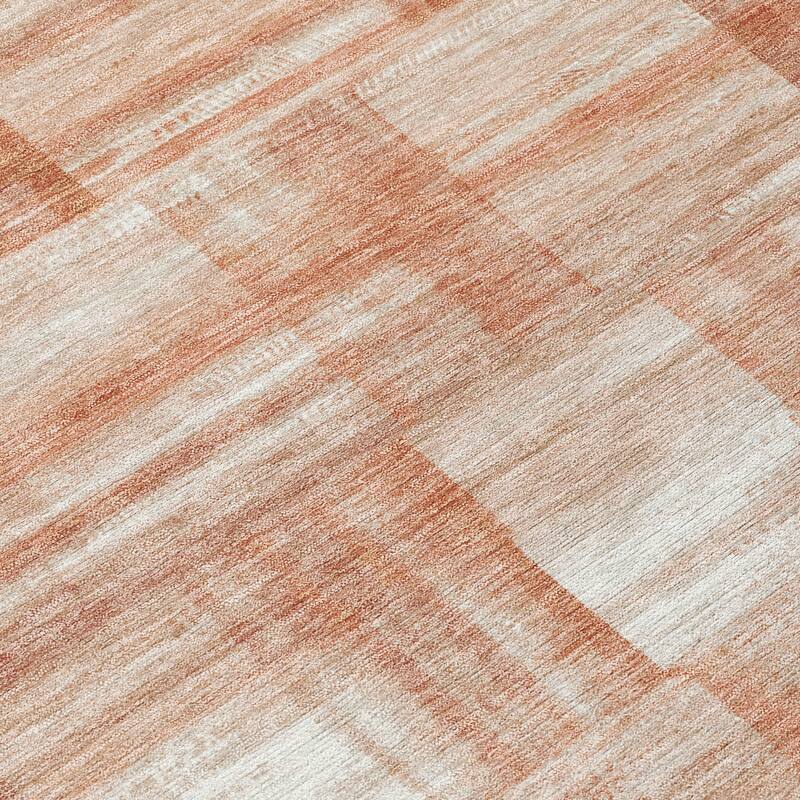 Machine Washable Indoor/ Outdoor Solid Hatches Chantille Rug