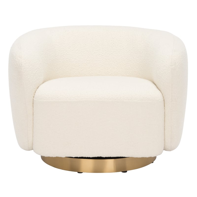 SAFAVIEH Home Bernard Swivel Accent Chair - 38"W x 34"D x 29"H