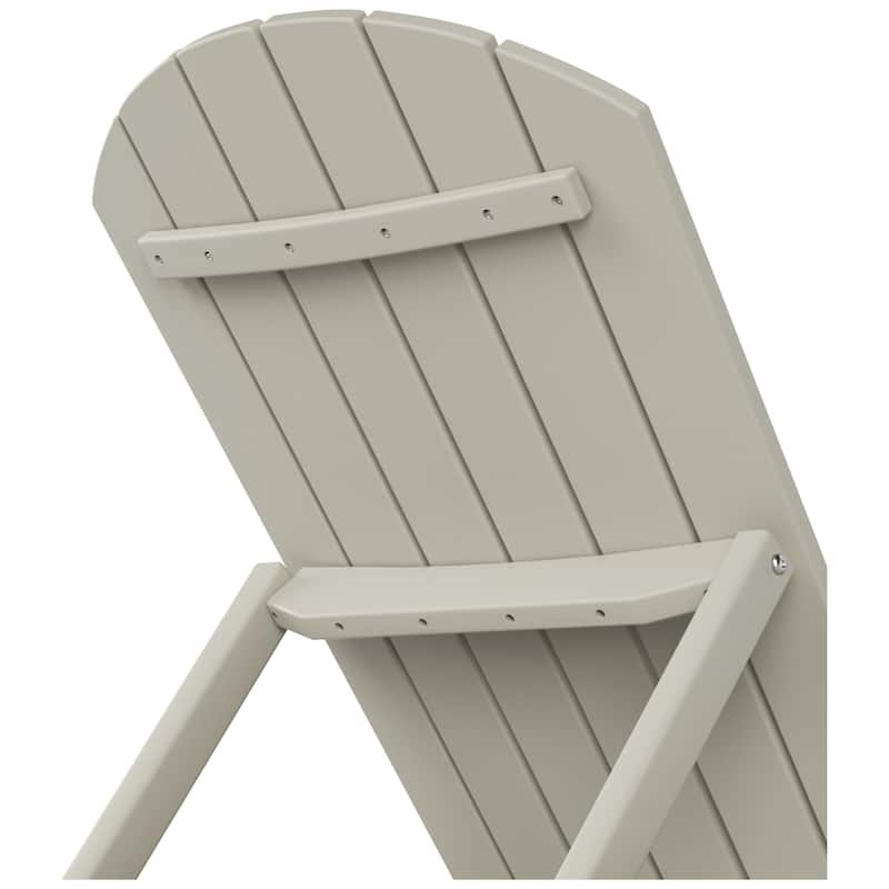 Altura Armless Poly Eco-Friendly All Weather Reclining Chaise Lounge (Set of 2)