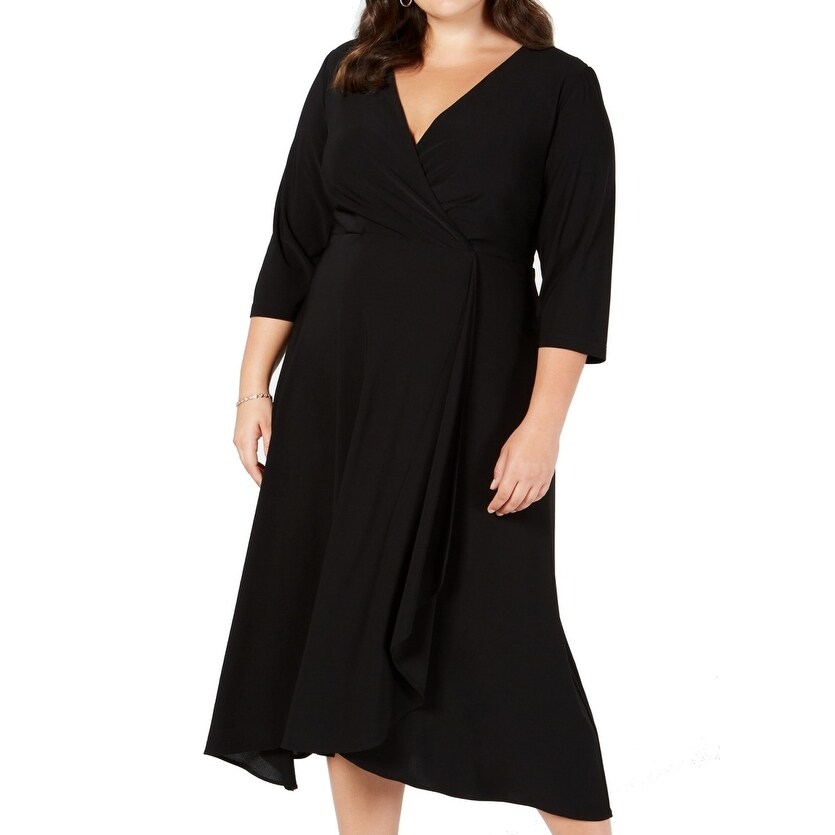 women's faux wrap dress