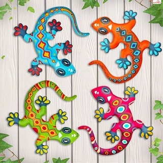 4 Pack 8.7 inches Lizards Decoration for Outdoor Indoor Garden - Bed ...