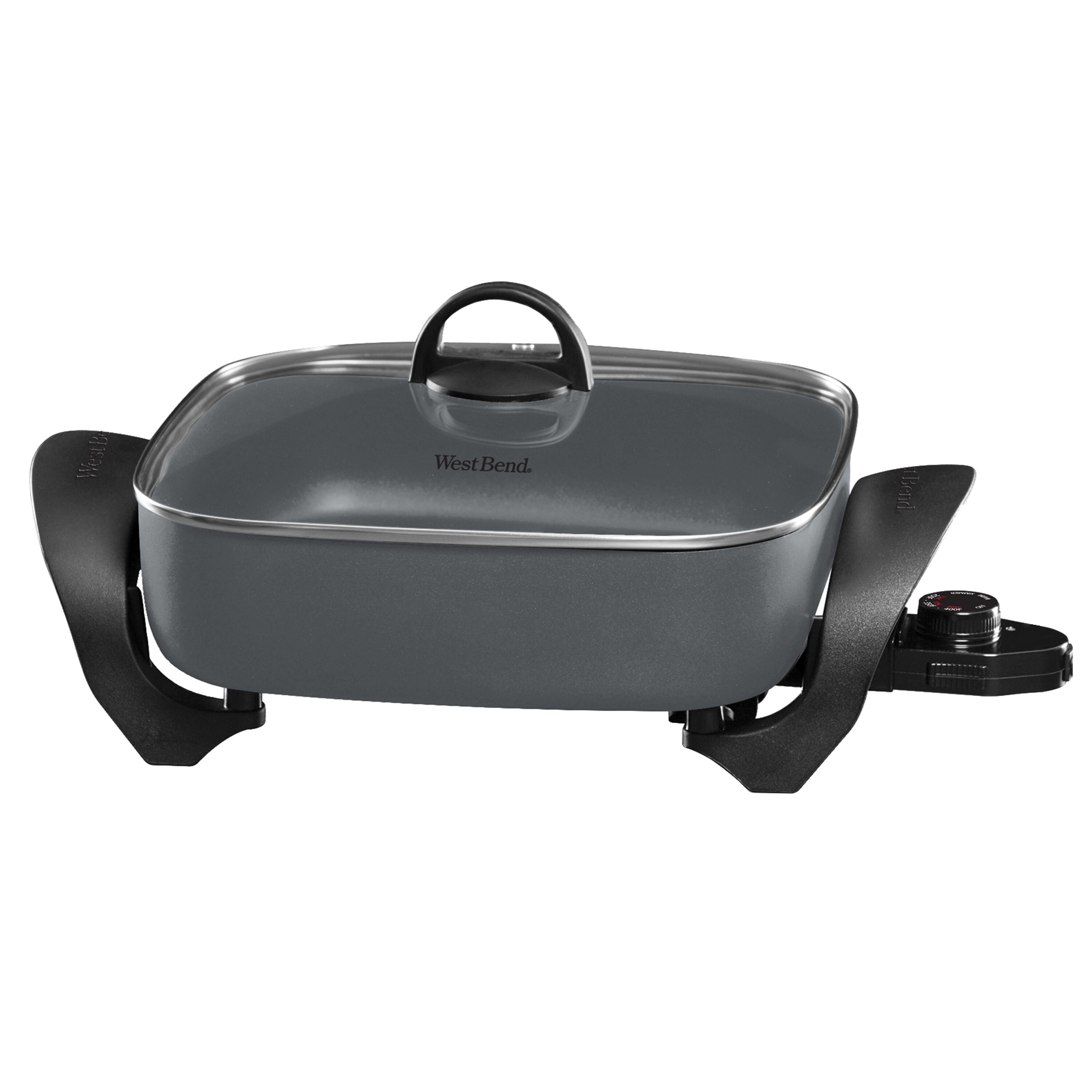 West Bend 12-Inch Electric Skillet with Diamond Shield Scratch