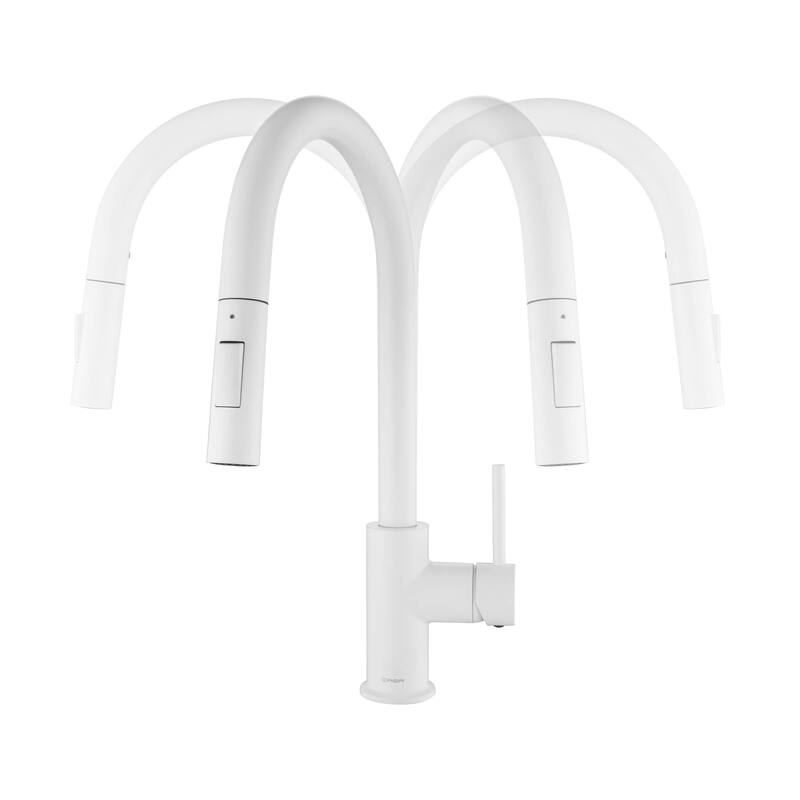 Circular Single Handle Pull Down Kitchen Faucet