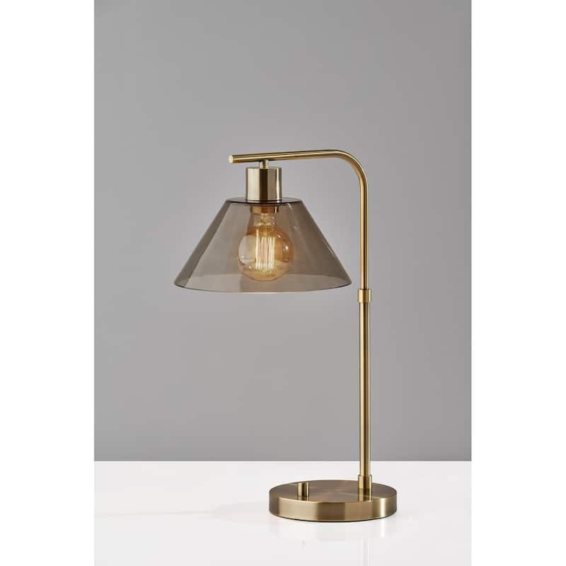 Zoe Desk Lamp - Antique Brass