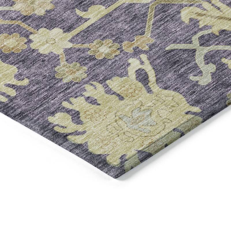 HomeRoots Floral Traditional Rectangle Outdoor Rug