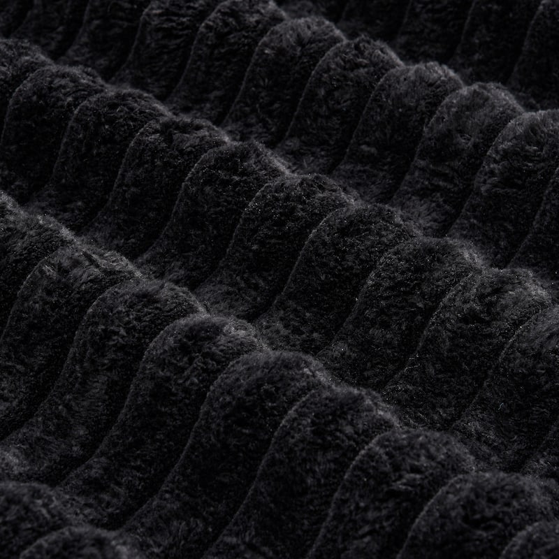 Black L-Shaped Compressed Foam Sofa – Ready-to-Use Sectional Couch with Chaise