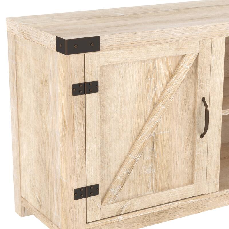 Middlebrook Firebranch 58-inch Barn Door TV Stand