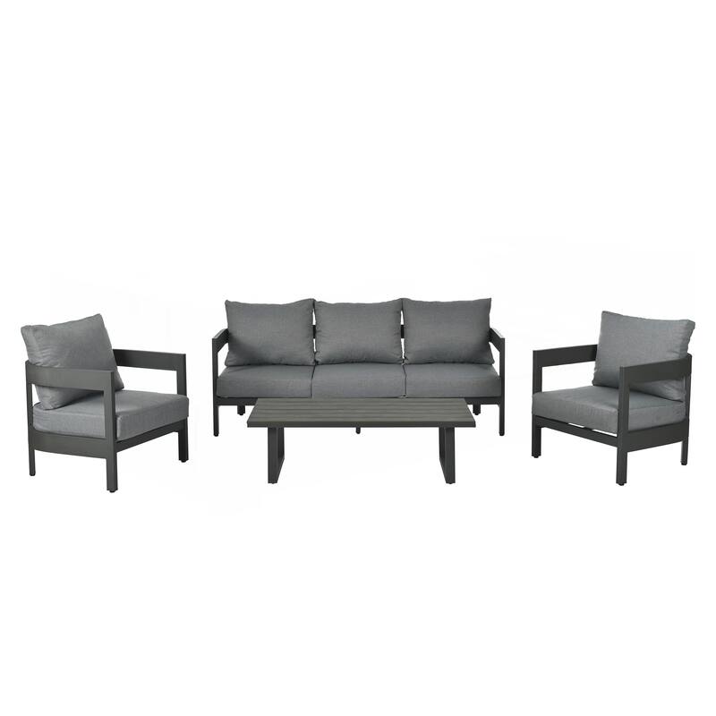 High-Quality Outdoor Seating Set with Thick Cushions