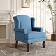 preview thumbnail 65 of 119, 31" W Modern Upholstered Linen Wing Back Accent Chair with Rolled Arm