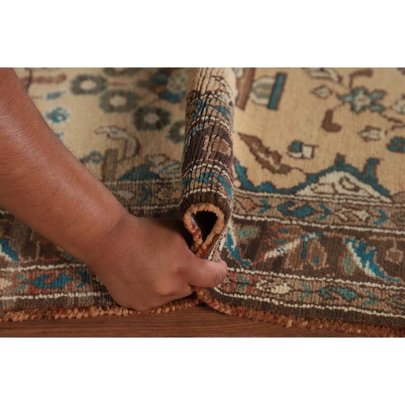 Lilian Persian Vintage Runner Rug Handmade Wool Carpet - 3'8"x 9'7"