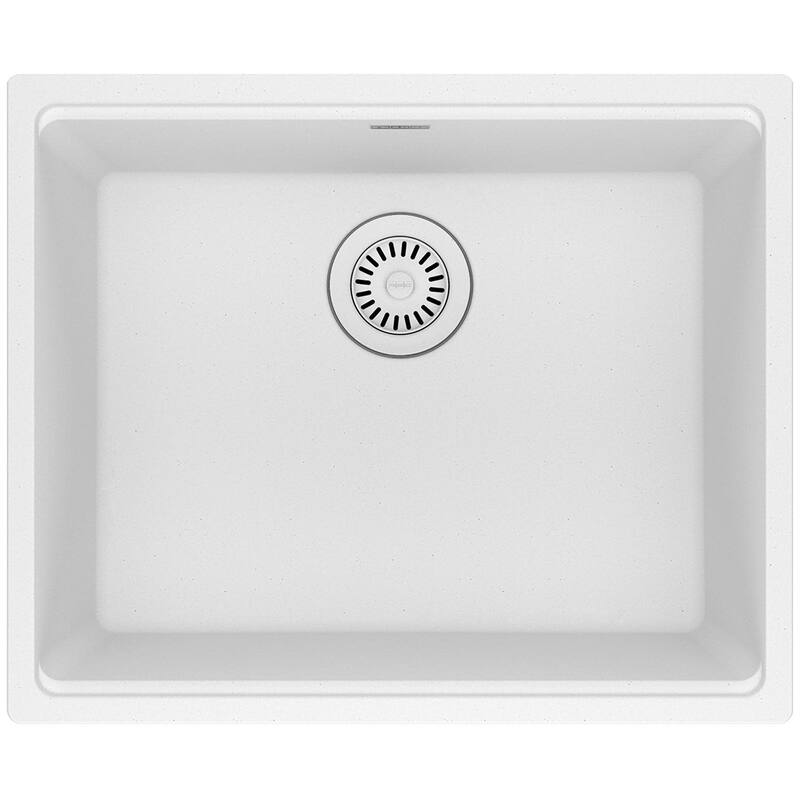 Franke MAG11020 Maris 21-5/8" Undermount Single Basin Granite Kitchen - Polar White