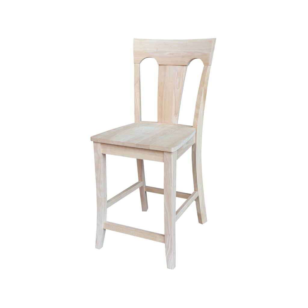 Elle Solid Wood Counter Height Stool - 24"
