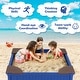 preview thumbnail 5 of 7, Gymax Kids Outdoor Sandbox 48.5'' x 48.5'' x 12.5'' Large HDPE Sandpit