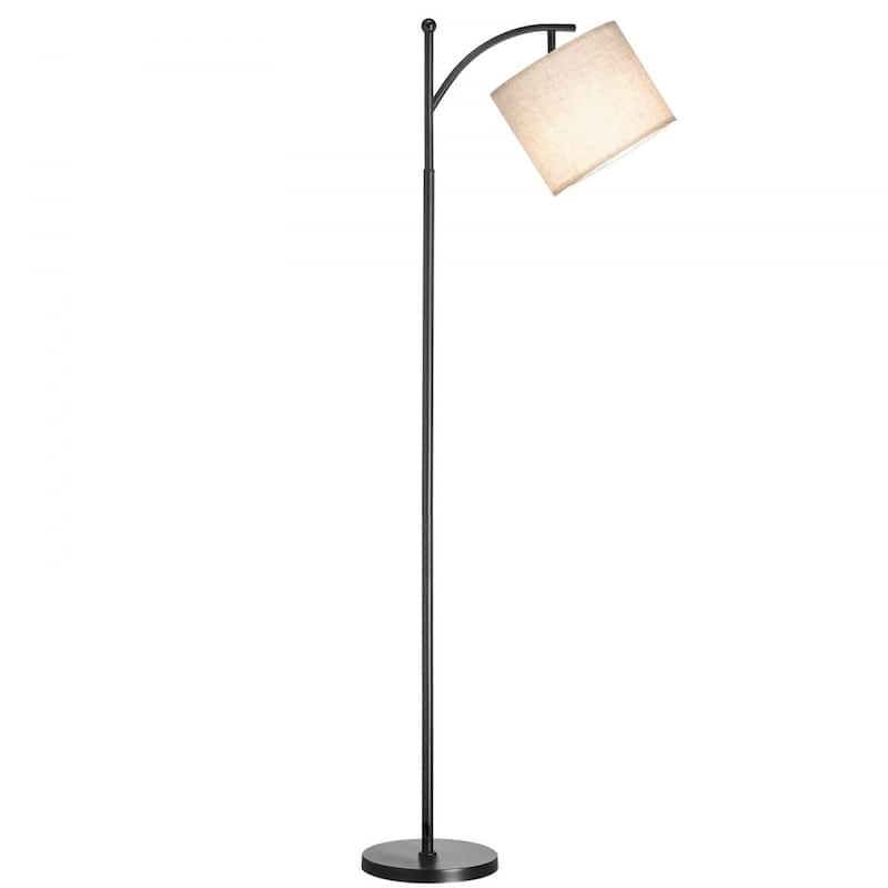 Adjustable LED Floor Lamp with Remote and Foot Switch Rotating Head for Living Room or Bedroom - 61.02"H
