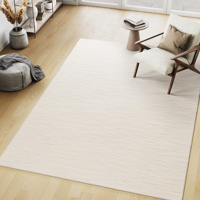 Nuloom Drew Casual Wool Area Rug - 2'8" x 12' Runner - Off White